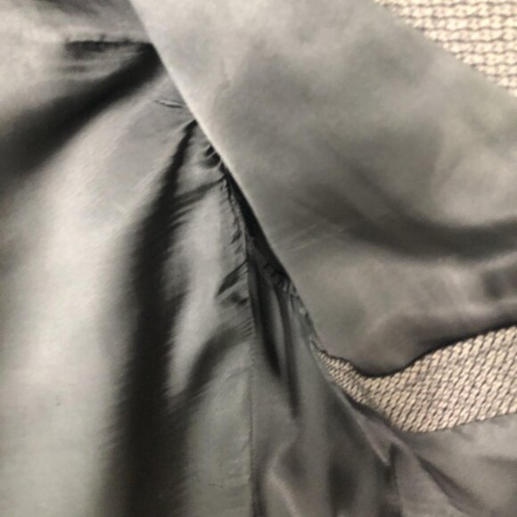 Hugo Boss Blazer Mens Extra Large Gray Wool Herringbone Sport Coat Suit Jacket - Picture 13 of 16